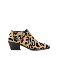Tod's Bota com padronagem de leopardo - Marrom