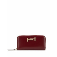 Tod's Carteira continental com duplo T - Vermelho