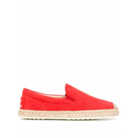 Tod's Espadrille bico redondo de camurça - Laranja