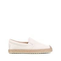 Tod's Espadrille slip-on com canvas - Neutro