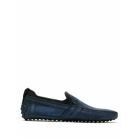 Tod's Loafer Pantofola Tessuto de couro - Azul