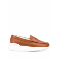 Tod's Mocassim com solado contrastante - Marrom