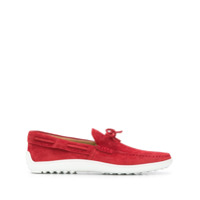 Tod's Mocassim com solado de borracha - Vermelho
