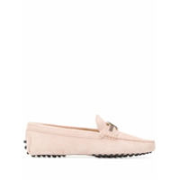 Tod's Mocassim de camurça com aplicação - Rosa