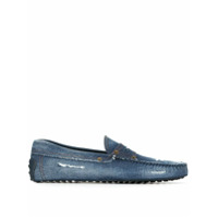 Tod's Mocassim jeans Gommino destroyed - Azul