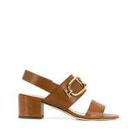 Tod's Sandália com abertura frontal - Marrom