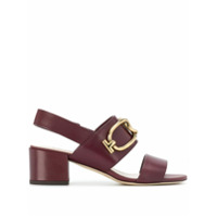 Tod's Sandália com detalhe de corrente - Vermelho