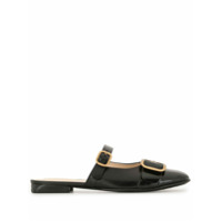 Tod's Sandália slip-on com detalhe de fivela - Preto