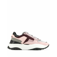 Tod's Tênis de cadarço com mix de materiais - Rosa