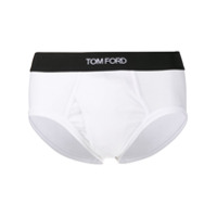 Tom Ford Calcinha com aplicação no logo - Branco