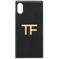 Tom Ford Capa para iPhone X com logo - Preto