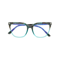 Tom Ford Eyewear Armação de óculos gatinho - Azul