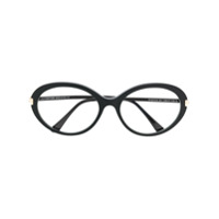 Tom Ford Eyewear Armação de óculos oval - Preto