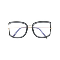 Tom Ford Eyewear Armação de óculos oversized TF5670B - Preto