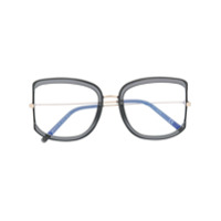 Tom Ford Eyewear Armação de óculos quadrada oversized - Preto