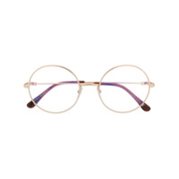 Tom Ford Eyewear Armação de óculos redonda - Dourado