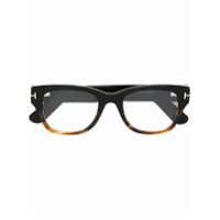 Tom Ford Eyewear Armação de óculos retangular - Marrom