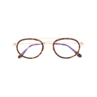 Tom Ford Eyewear FT5676B round-frame glasses - Marrom