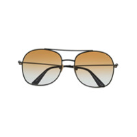 Tom Ford Eyewear Óculos de sol aviador Delilah - Preto