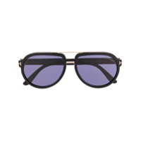 Tom Ford Eyewear Óculos de sol aviador oversized - Preto