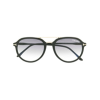 Tom Ford Eyewear Óculos de sol oversized aviador - Preto