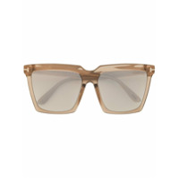 Tom Ford Eyewear Óculos de sol quadrado Sabrina - Marrom