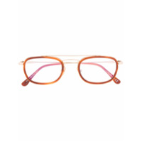 Tom Ford Eyewear oval-frame glasses - Marrom