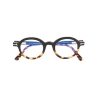 Tom Ford Eyewear round-frame glasses - Preto