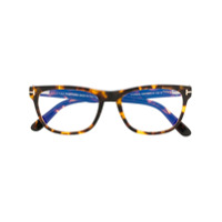 Tom Ford Eyewear tortoiseshell square-frame glasses - Marrom