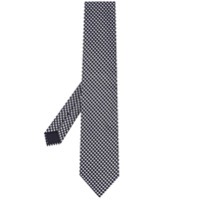 Tom Ford Gravata texturizada com padronagem xadrez - Azul