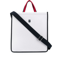 Tommy Hilfiger Bolsa tote com alça de mão e logo - Branco