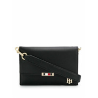 Tommy Hilfiger Bolsa transversal com logo monogramado - Preto