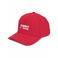 Tommy Hilfiger Boné com estampa de logo - Vermelho