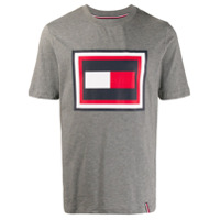 Tommy Hilfiger Camiseta com estampa de logo - Cinza