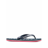 Tommy Hilfiger Chinelo com estampa Nautical - Azul