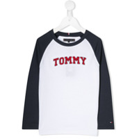 Tommy Hilfiger Junior Suéter com estampa de logo - Branco