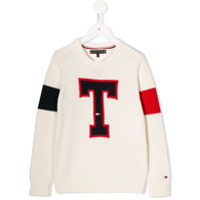 Tommy Hilfiger Junior Suéter de tricô T - Branco