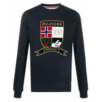 Tommy Hilfiger Moletom com logo no busto - Azul