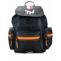 Tommy Hilfiger monogram flap backpack - Azul
