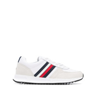 Tommy Hilfiger Tênis de couro com cadarço - Branco