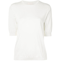 Tomorrowland Blusa decote careca de tricô - Branco