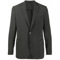 Tonello Blazer xadrez com abotoamento simples - Preto