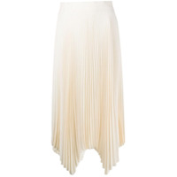 Tory Burch asymmetrical pleated skirt - Neutro