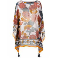 Tory Burch Blusa com estampa floral - Laranja