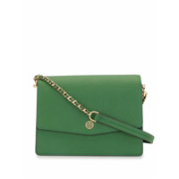 Tory Burch Bolsa Robinson com placa de logo - Verde