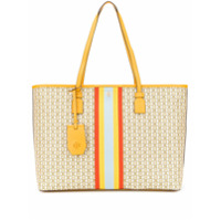 Tory Burch Bolsa tote Gemini com estampa de corrente - Amarelo