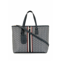 Tory Burch Bolsa tote Gemini Link pequena de tecido - Azul