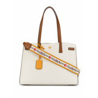 Tory Burch Bolsa transversal com alça Walker Colour-Block - Branco