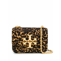 Tory Burch Bolsa transversal com estampa de leopardo - Preto