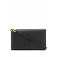 Tory Burch Bolsa transversal com logo - Preto